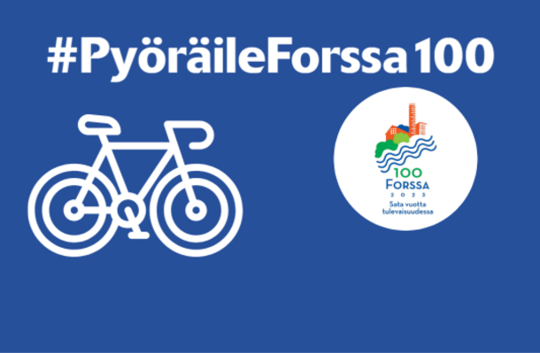 Forssan kaupunki haastaa kuntalaiset #PyöräileForssa100 -kampanjaan