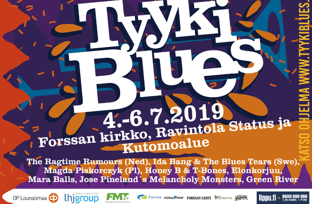 Forssassa soi blues! Tyykiblues 4.-6.7.2019
